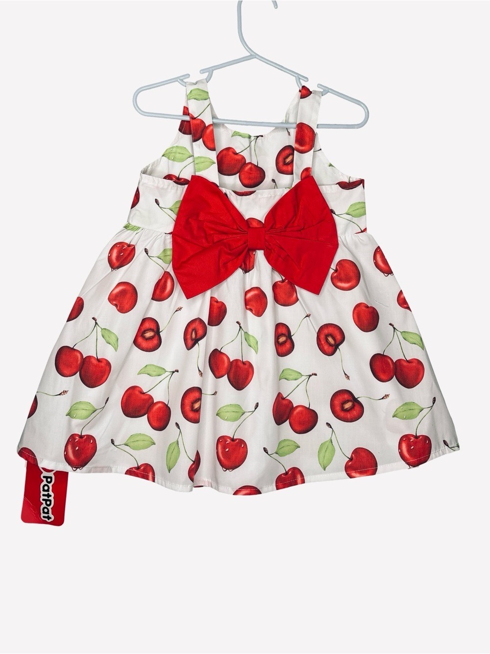 Cherry Print Sundress with Red Bow 18-24M NWT